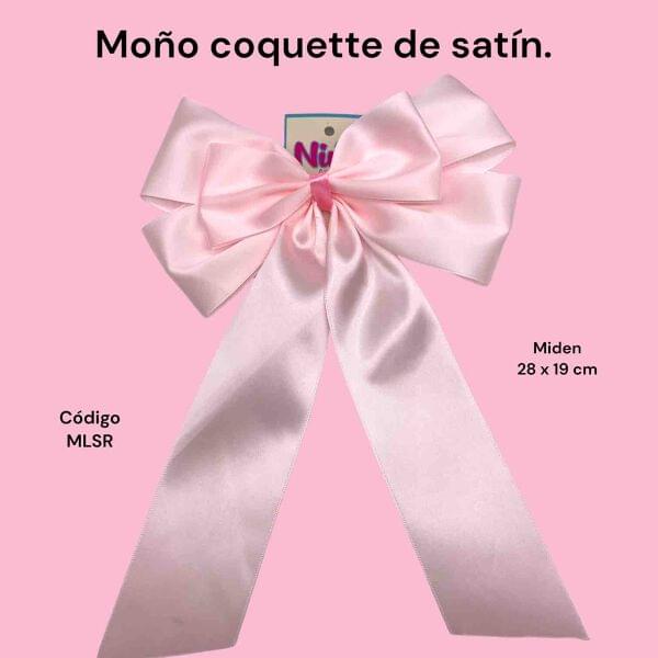 Moño coquette de satín | Nin Accesorios