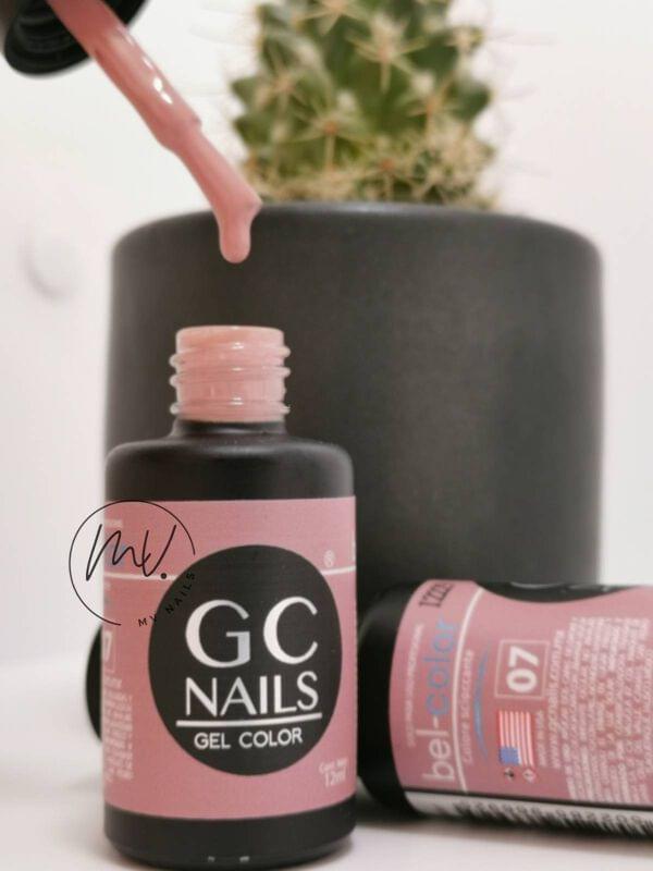 GEL GC COLOR 007 ROSA CREPE 12 ML MV NAILS DISTRIBUIDORA