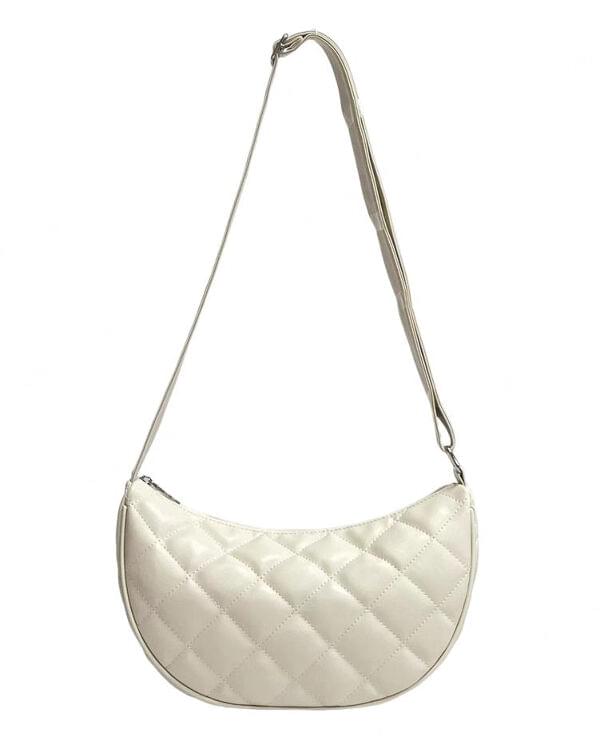 ★dumaro★ Dumpling Small Crossbody Bag Ivory 2023 New Trend Dumpling Bag Nylon Crossbody Bag for Women