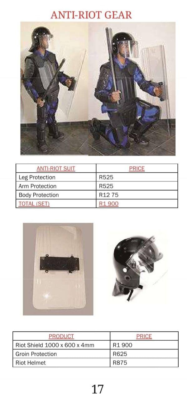 Bullet Proof Vests (All prices excl vat and delivery and also increase
