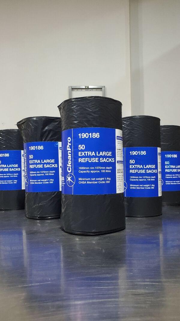 CLEANPRO 50 EXTRA LARGE REFUSE SACKS TCHAI WELLBEING CAFE