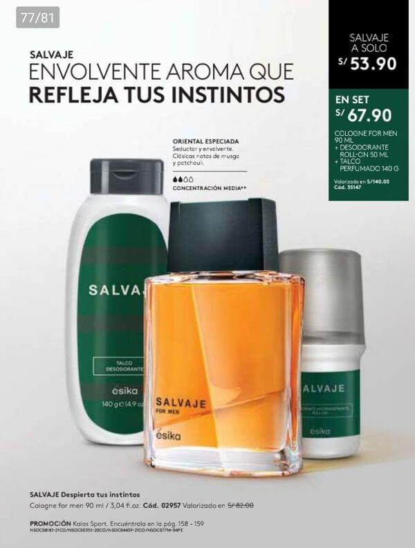 Perfume Salvaje Urban Esika Precio Colonia Salvaje Esika Precio