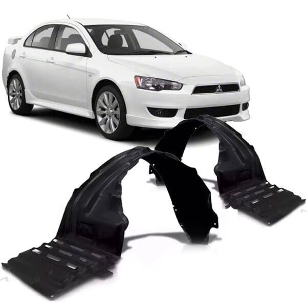 Pair Of Primed Steel Fenders – Fits 2008-2017 Mitsubishi Lancer (Front Left & Right) – Evan-Fischer 2 thumbnail image
