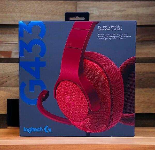 Wired Gaming G433 Red LOGITECH GAMING HEADSET G433 RED Gadgets Oman
