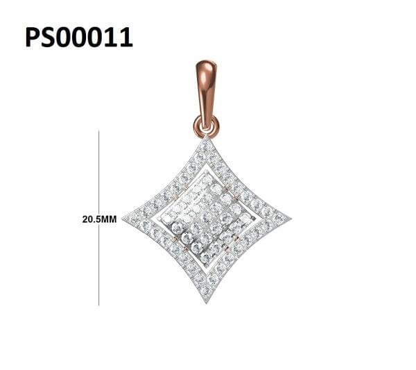 18KT Rose Pendal Set CIYAZA INDUSTRIES LIMITED 18kt-rose-pendal-set-ciyaza-industries-limited