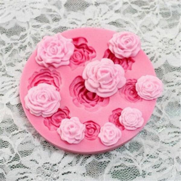 9 Rose Flower Mold | Decopanda