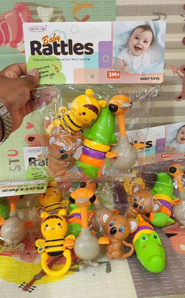 High Quality 4 Pcs Rattle + Toys Set Original China Without Any Single ...