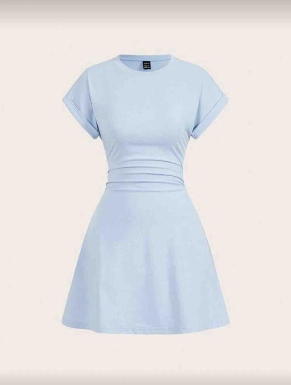 IGSY Vestidos Casuales Para Mujer, Vestido Ajustado Con Cinturón Y Manga Murciélago (color Granate, Tamaño: Mediano